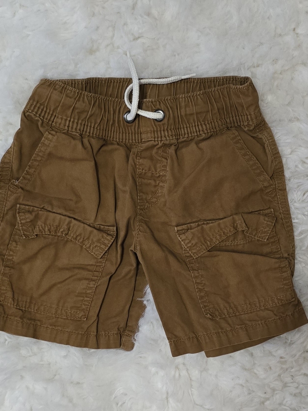 Kids Cargo Shorts in Tan